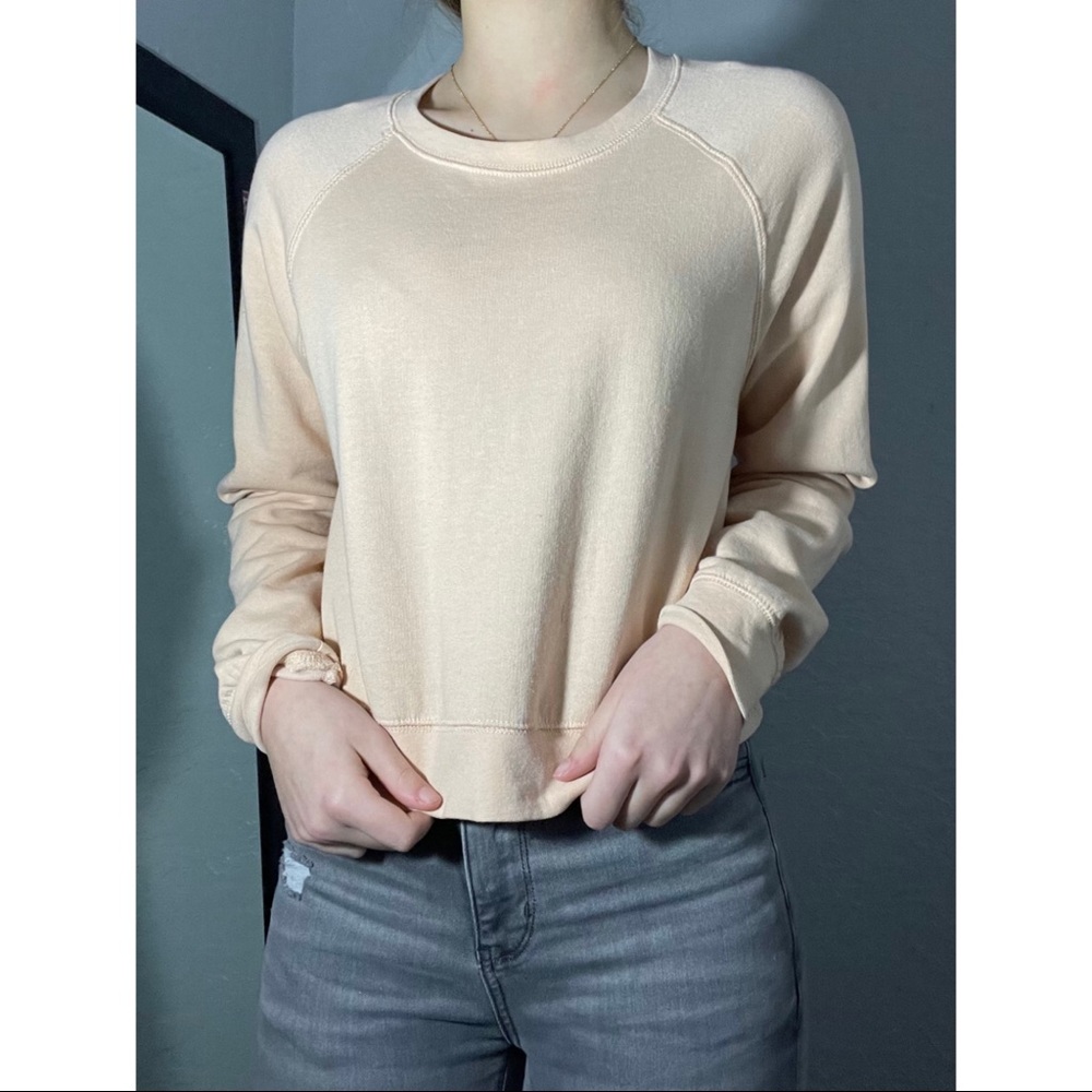 Forever 21 light peach sweatshirt.